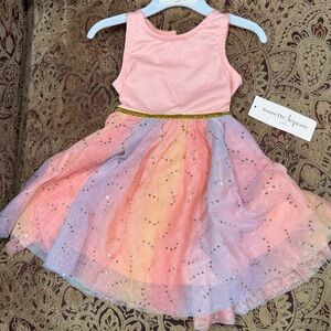 Nanette Lepore Pastel Dress with Gold Accent